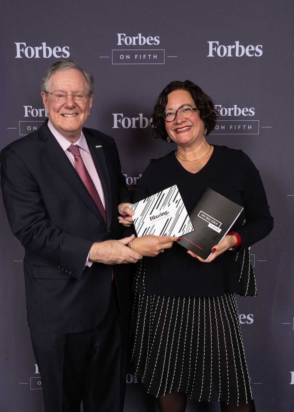 Michele Bailey with Steve Forbes